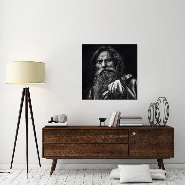 "The Man From Agra" Stretched Canvas Giclee by Piet Flour, 36x36"