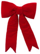 18" Puffed Red Velvet Bow