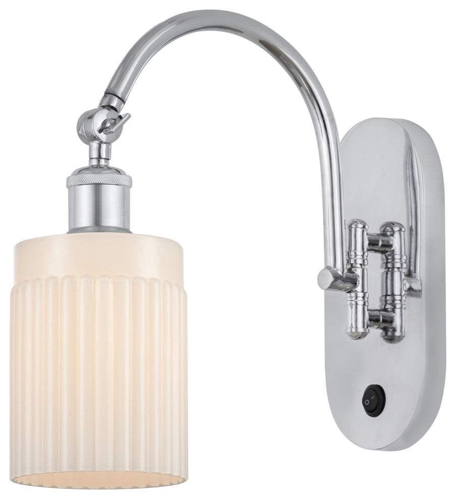 Innovations 518-1W-PC-G341-LED Hadley 1 Light 5.3" Sconce, Polished Chrome
