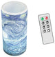 Lavish Home LED Starry Night Candle With Remote Control Timer