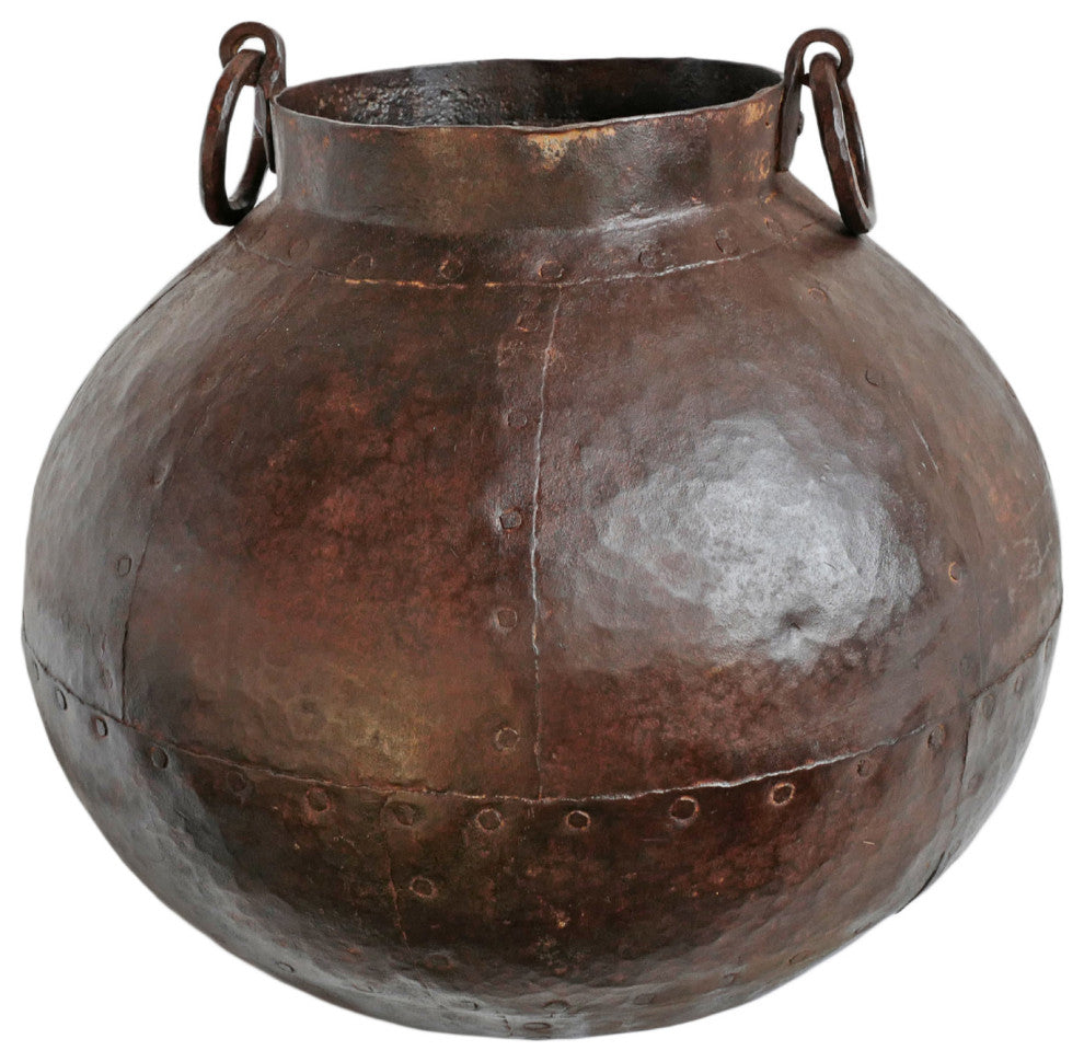 Consigned Vintage Solid Iron Pot