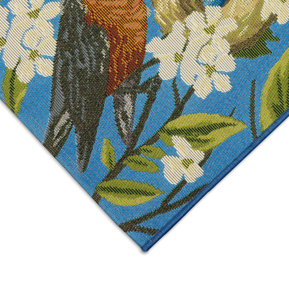 Esencia Robin's Nest Indoor/Outdoor Mat Blue 2'5"x3'11"