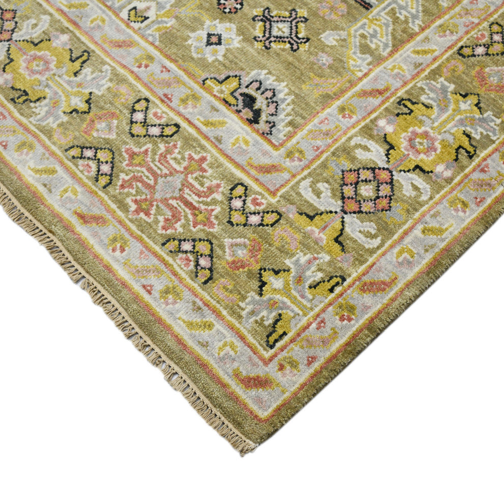 Bristol Harrow Area Rug, Gold, 9' x 12', Bordered
