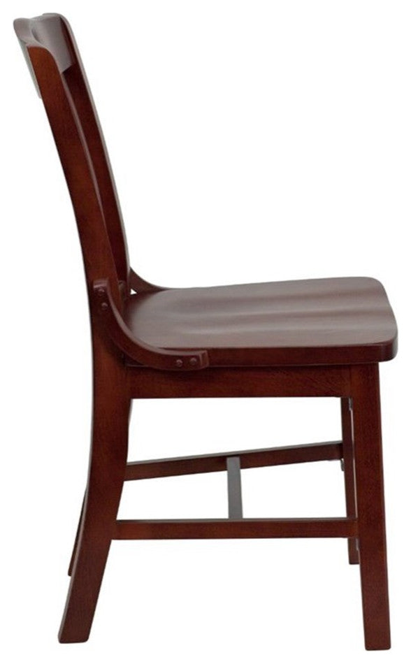 Flash Furniture Wood Restaurant Dining Chair in Mahogany