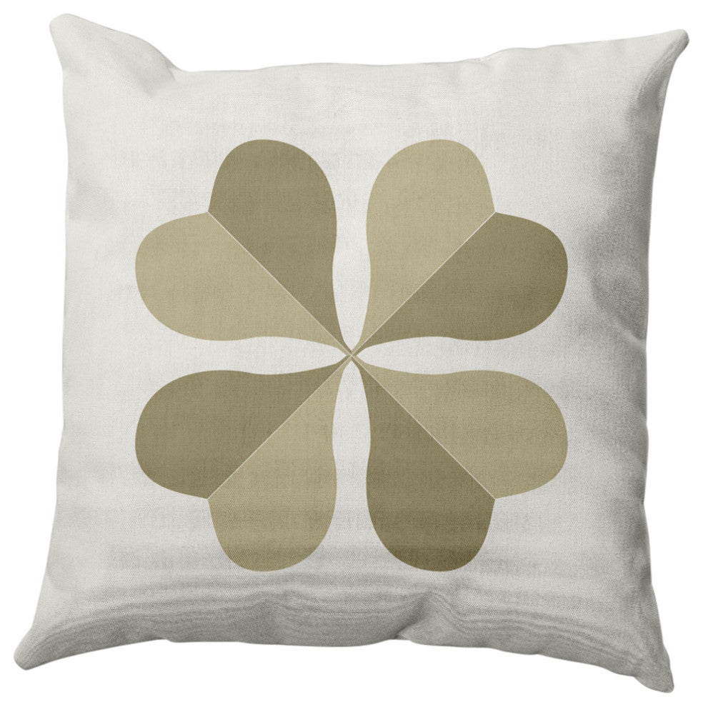Lucky Clover St. Patrick's Day Throw Pillow, Sustainable Green, 18x18"