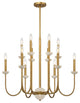 Oakhurst 12-Light Chandelier, Antique Gold