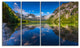 Bohinj Lake in Triglav National Park, Landscape Canvas Print, 48"x28", 4 Panels