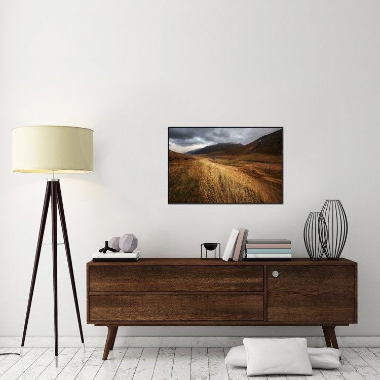 "Autumnal" Framed Canvas Giclee by Brin Ingibergsson-Bragi, 37x25"