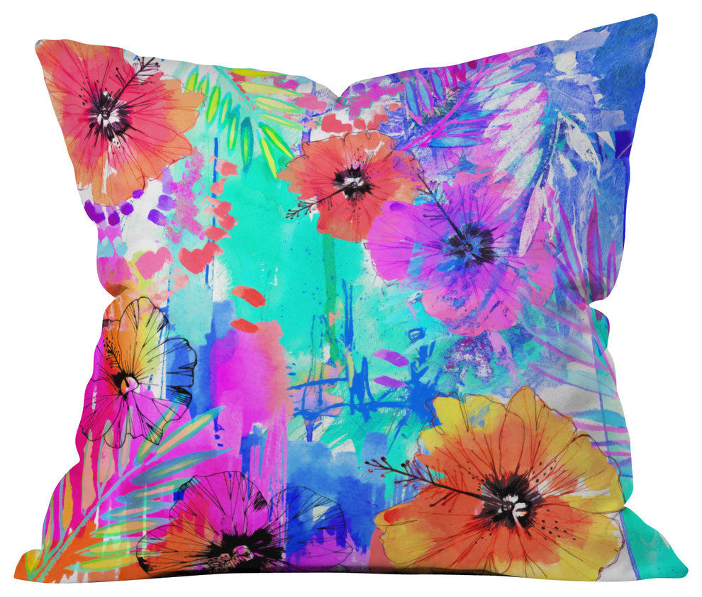 Holly Sharpe Hawaiian Heat Outdoor Throw Pillow