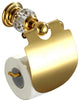 Luxury Wall Mounted Solid Brass Clear Crystal Bathroom Toilet Paper Holder