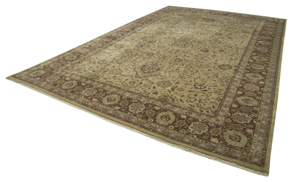 Rug N Carpet - Handwoven Oriental 11' 2" x 17' 11" Large Oushak Area Rug