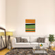 "Orange And Green Abstract 2" Fine Art Print