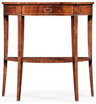 Boxwood Stringing Demilune Console