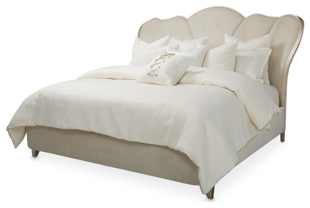 AICO Furniture Villa Cherie 5 Piece King Bedroom Set