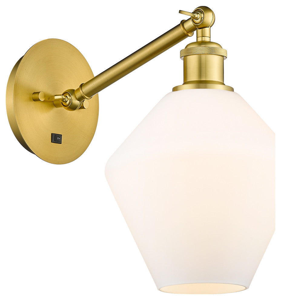 Innovations 317-1W-SG-G651-8-LED 1-Light Sconce, Satin Gold