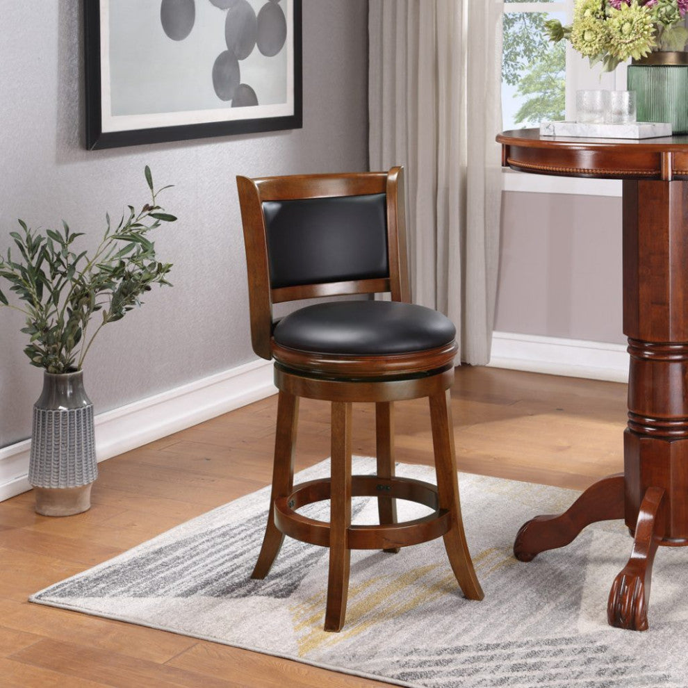Augusta Swivel Counter Stool, Cherry