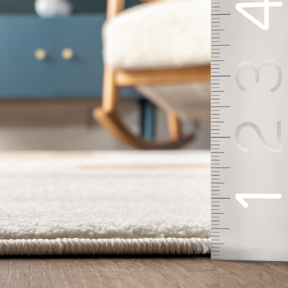 Nuloom Anabell Giraffe Kids Rug, Beige 8' x 10'