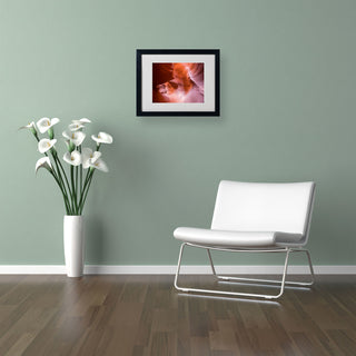 'Spiral III' Matted Framed Canvas Art by Moises Levy