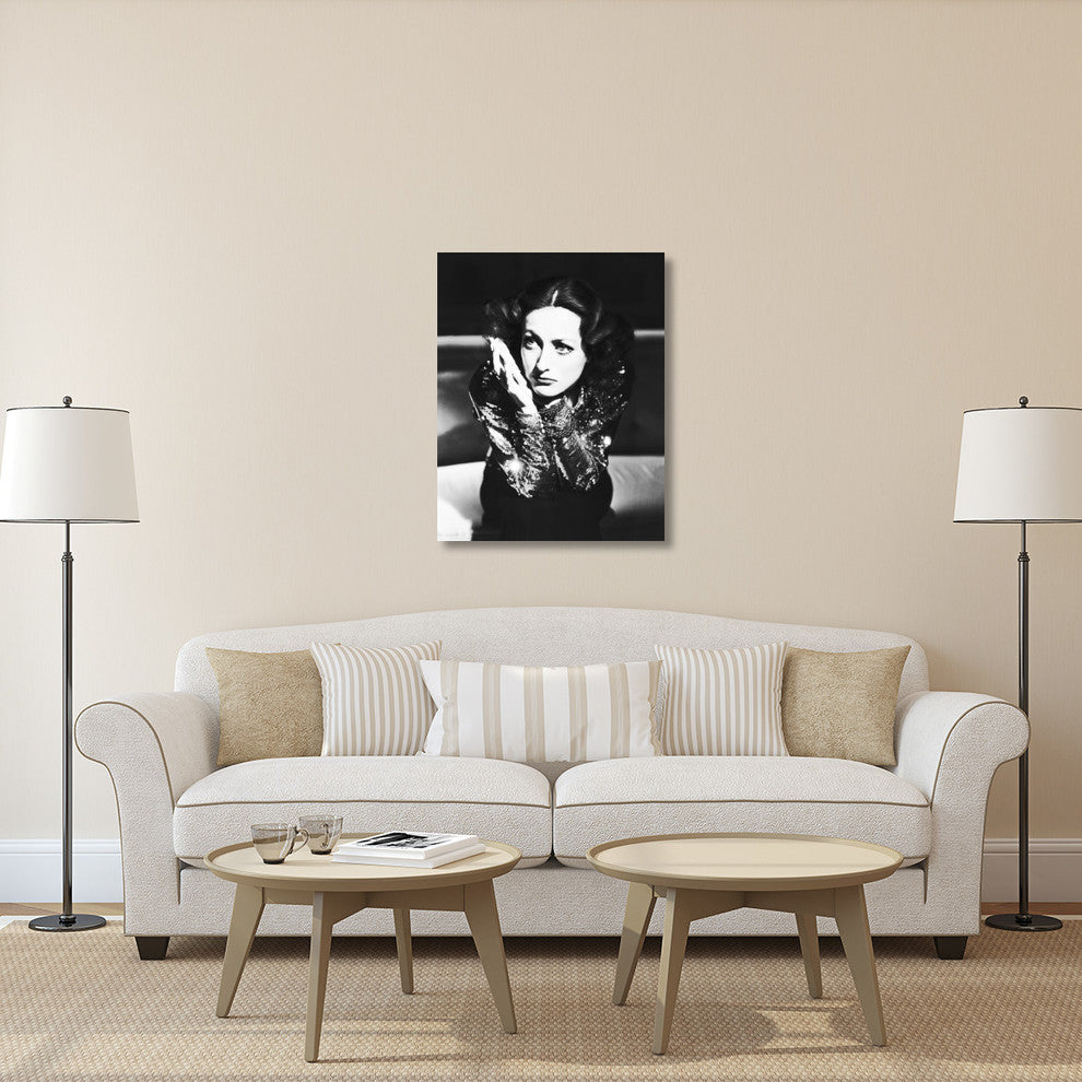 "Joan Crawford" Stretched Canvas Giclee by Hollywood Photo Archive, 32x40"