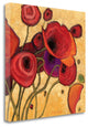 "Poppies Wildly II" By Shirley Novak, Giclee Print on Gallery Wrap Canvas