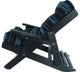 Folding and Reclining Siesta Chair, Poly Lumber, Black, Stanton Lagoon
