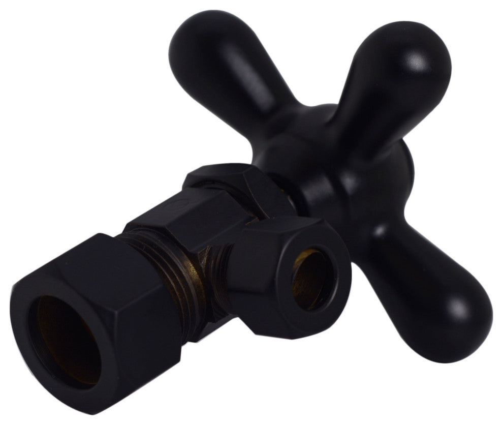 Supply Kit - 5/8" Od X 3/8" Od X 20" Corrugated In Oil Rubbed Bronze, Powder Coated Flat Black