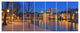 Binnenhof in the Hague Panorama, Seashore Canvas Wall Art, 83"x32", 7 Panels
