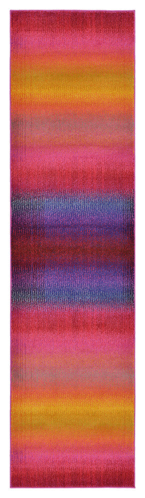 Rug Unique Loom Estrella Pink Runner 2' 7 x 10' 0