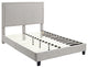 Picket House Emery Upholstered Queen Platform Bed, Gray