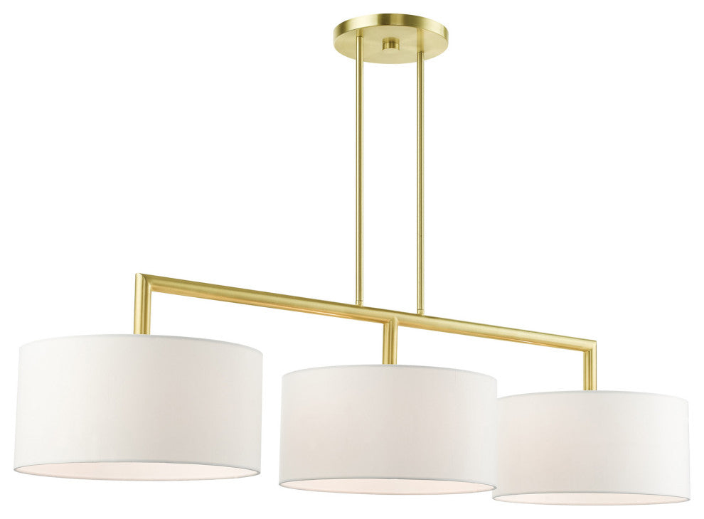 Satin Brass Timeless, Transitional, Linear Chandelier
