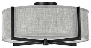 Hinkley Axis Medium Semi-Flush Mount, Black