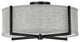 Hinkley Axis Medium Semi-Flush Mount, Black