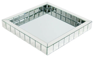 Square Beveled Mirror Tray