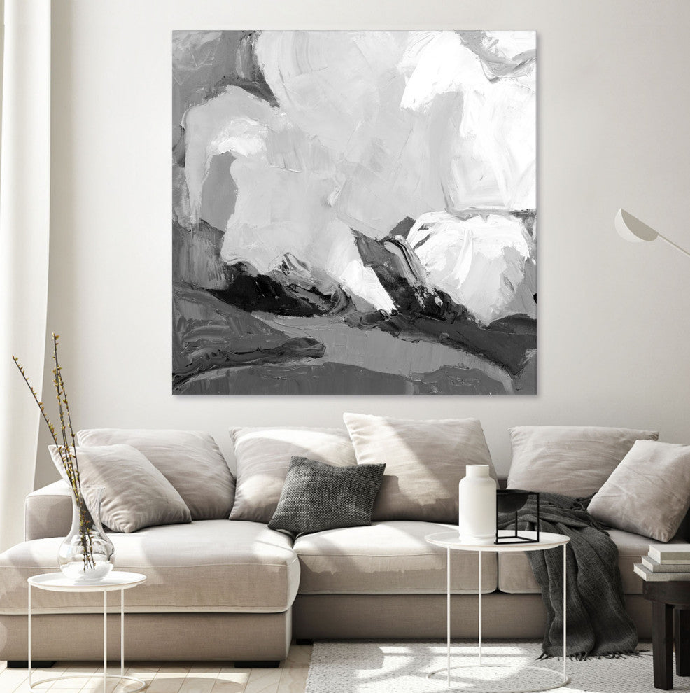 Meadow Vally Fire V1 - 54 x 54 by Julie Devine