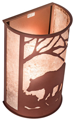 13 Wide Bear at Dawn Wall Sconce