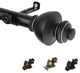 Madalena 13/16 inch dia. Curtain Rod, Black, 120"-170"