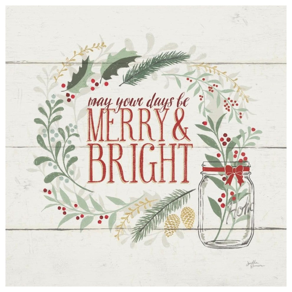 "Seasons Greetings II" Digital Paper Print by Janelle Penner, 38"x38"