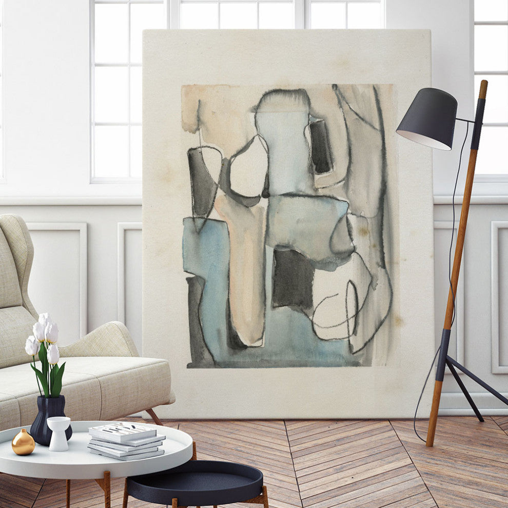 "Subdued Abstract I" Fine Art Giant Canvas Print, 54"x72"