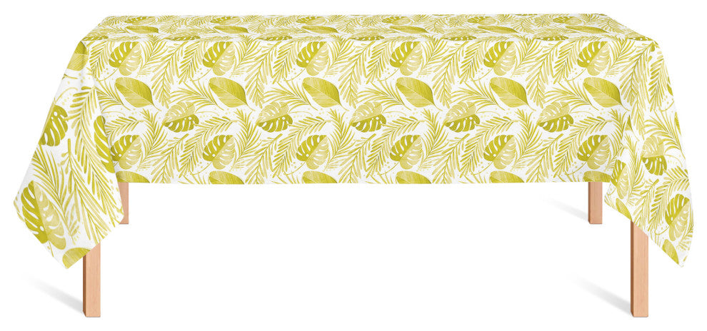 Coastal Yellow Leaves 58x102 Tablecloth