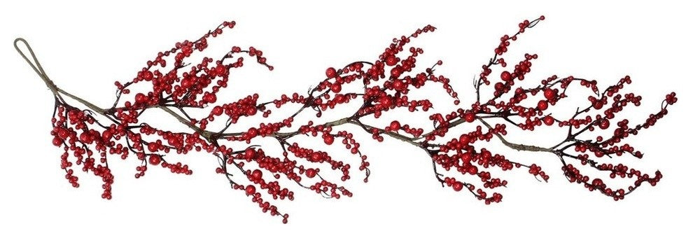 45" Festive Red Berries Decorative Artificial Christmas Swag