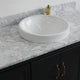 49" Single Sink Vanity, Dark Gray Finish With White Carrara Marble