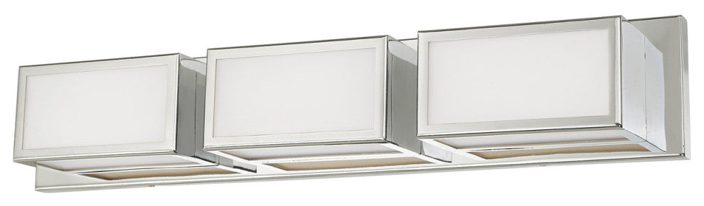 Livex 10133-05 3-Light Polished Chrome ADA Bath Vanity, Polished Chrome