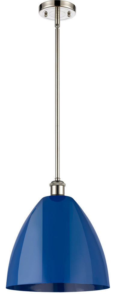 Innovations 516-1S-PN-MBD-12-BL-LED 1-Light Pendant, Polished Nickel