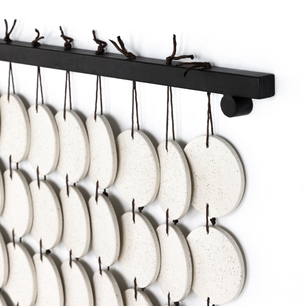 Ceramic Wall Hanging-Speckled Cream Crmc