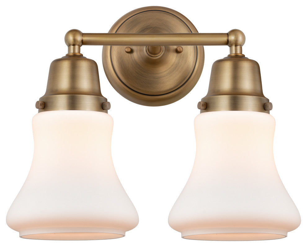 Innovations 623-2W-BB-G191 2 Light Bath Vanity Light, Brushed Brass