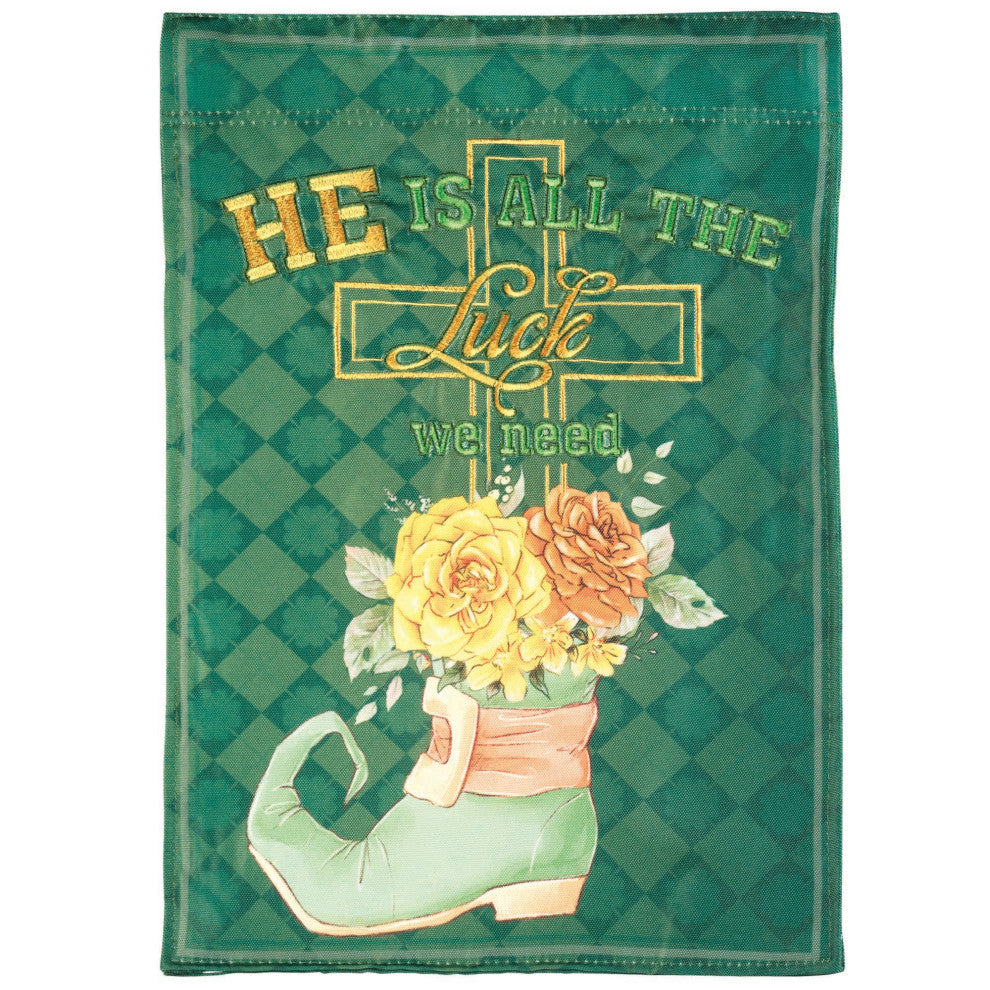 Flag Cross He Is All The Polyester 13x18