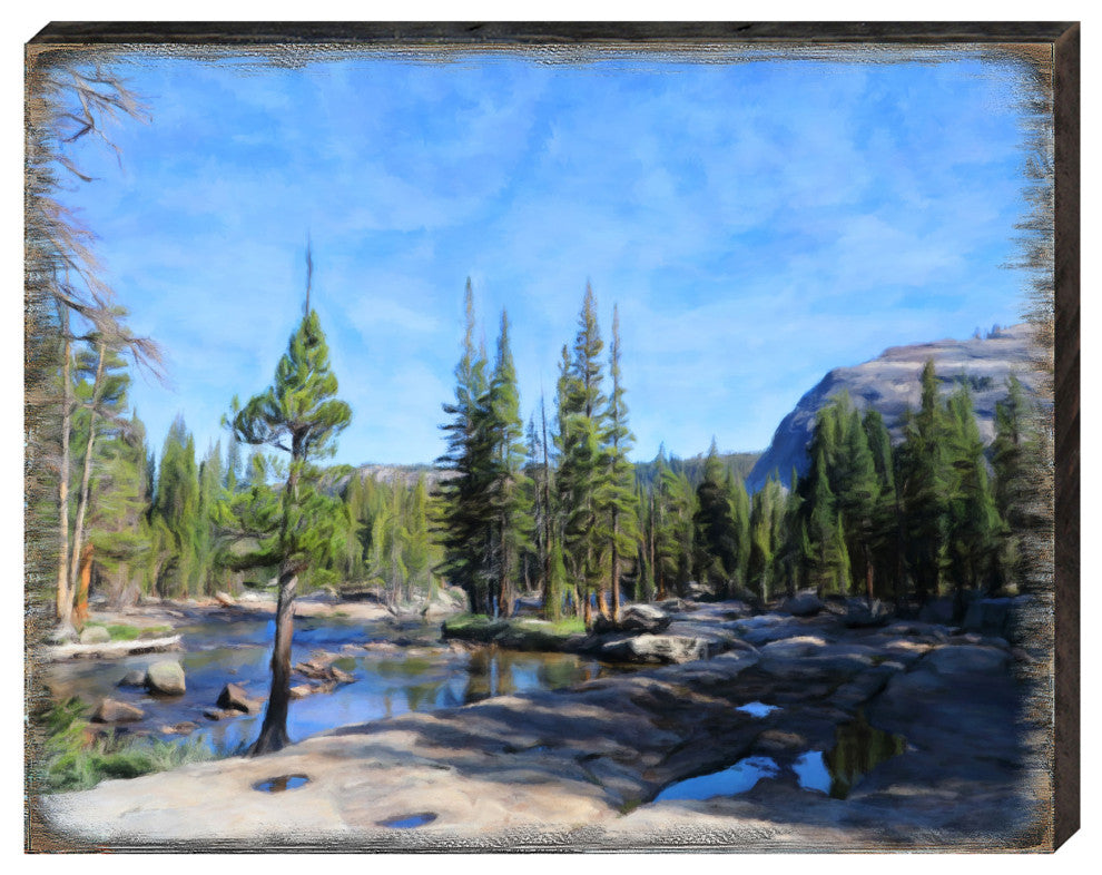 In the Mountains Art Wooden Wall Art, X-Large 36x24