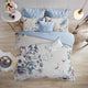 Madison Park Cassandra Shabby Chic Floral Cotton Comforter Set, Blue