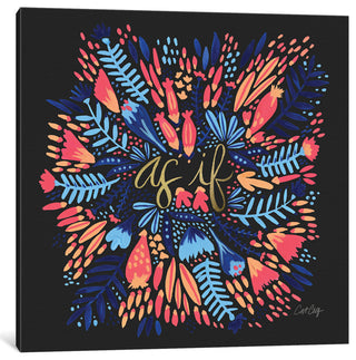 "As If Multi Black Artprint" by Cat Coquillette, 37x37x1.5