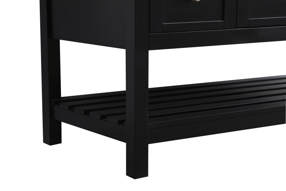 Home Living 54" Single Bathroom Vanity, Black